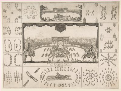 1637年在佛罗伦萨的旋转木马（Ferdinand II大公）结婚。 作者 斯蒂法诺·德拉·贝拉