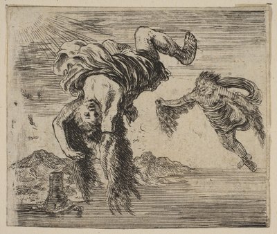 Daedalus和Icarus，来自神话游戏《神秘的神话》（Jeu de la Mythologie），1644年。 作者 斯蒂法诺·德拉·贝拉