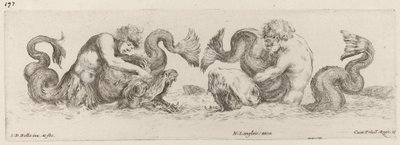 海豚和Tritons，可能是1648年。 作者 斯蒂法诺·德拉·贝拉