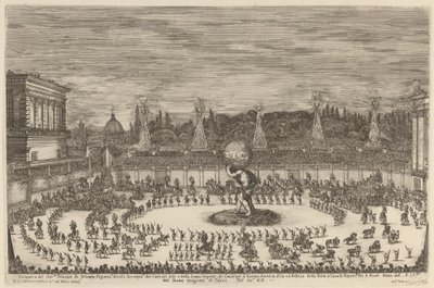 托斯卡纳王子的入口处，1661年。 作者 斯蒂法诺·德拉·贝拉