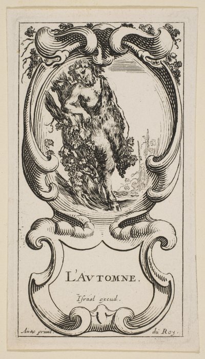 秋季LAutomne，来自《四个季节》，ca。 1641。 作者 斯蒂法诺·德拉·贝拉