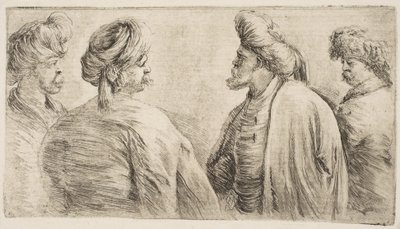 四个特克斯，半长，约。 1662。 作者 斯蒂法诺·德拉·贝拉