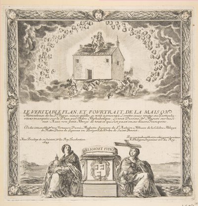 LeVéritablePlan et Pourtrait de la Maison de la Ste的代表作。维尔京，1649年。 作者 斯蒂法诺·德拉·贝拉