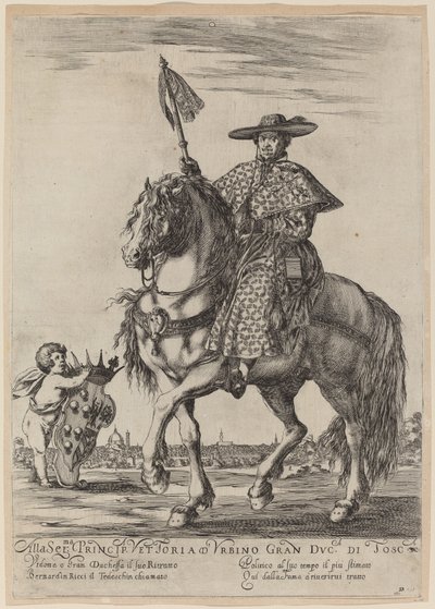 德国人，1637年。 作者 斯蒂法诺·德拉·贝拉