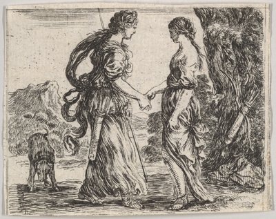 木星和卡利斯托，摘自神话游戏《神话传说》，摄于1644年。 作者 斯蒂法诺·德拉·贝拉