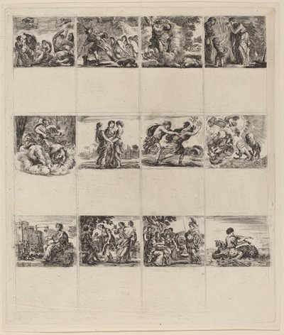 神话扑克牌，1644年。 作者 斯蒂法诺·德拉·贝拉