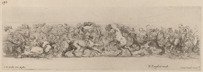 带葡萄藤的装饰性壁画，可能是1648年。 作者 斯蒂法诺·德拉·贝拉