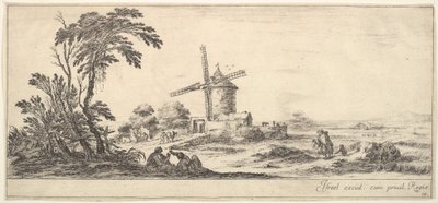 图10：一个家庭处于中心前景，中间人物和马群处于中间，...。 1641。 作者 斯蒂法诺·德拉·贝拉