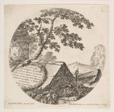 图1：来自罗马遗迹和遗址的古代遗迹的片段，ca。 1646。 作者 斯蒂法诺·德拉·贝拉