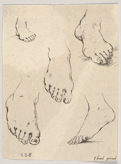 图7：五英尺，从《学画画法》一书中约五英尺。 1649。 作者 斯蒂法诺·德拉·贝拉
