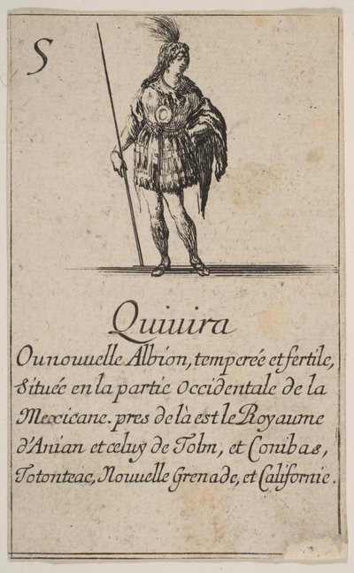 基维拉，出自《地理游戏》Jeu de la Géographie，1644年。 作者 斯蒂法诺·德拉·贝拉