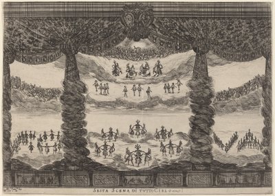 全天候第六场》，1637年。 作者 斯蒂法诺·德拉·贝拉