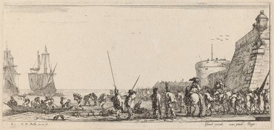 监督登船的士兵，1644年。 作者 斯蒂法诺·德拉·贝拉