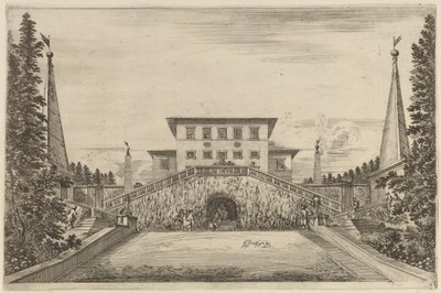 大楼梯箱，可能是1653年。 作者 斯蒂法诺·德拉·贝拉