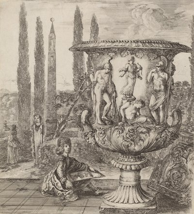 美第奇的花瓶》，1656年。 作者 斯蒂法诺·德拉·贝拉