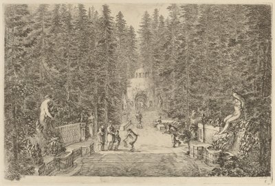 喷水》，可能是1653年。 作者 斯蒂法诺·德拉·贝拉