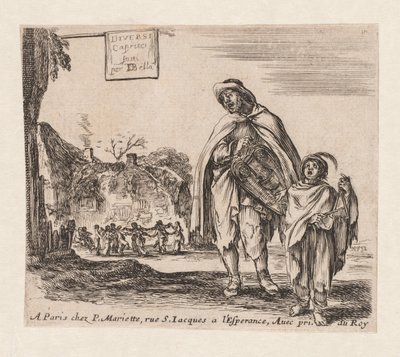 标题页：几个Capricci，1647年。 作者 斯蒂法诺·德拉·贝拉