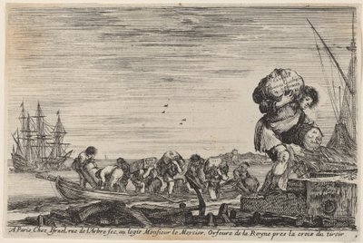 海上港口视图》的扉页，1647年。 作者 斯蒂法诺·德拉·贝拉