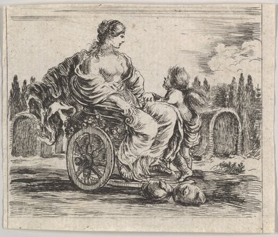 维纳斯，摘自《神话游戏》Jeu de la Mythologie，1644年。 作者 斯蒂法诺·德拉·贝拉