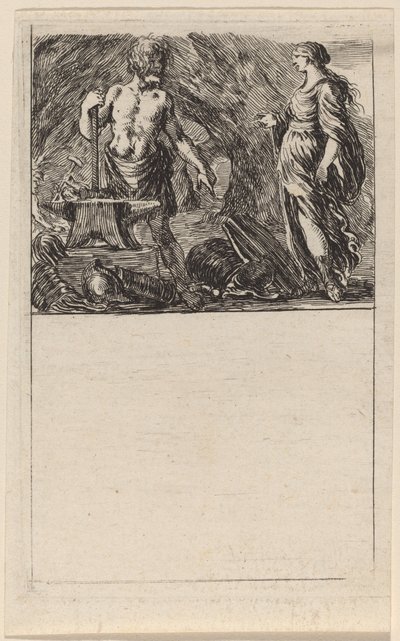 火神和忒提斯，1644年。 作者 斯蒂法诺·德拉·贝拉