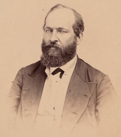 詹姆斯-阿布拉姆-加菲尔德1831-1881年的肖像，1869年。 作者 石兄弟