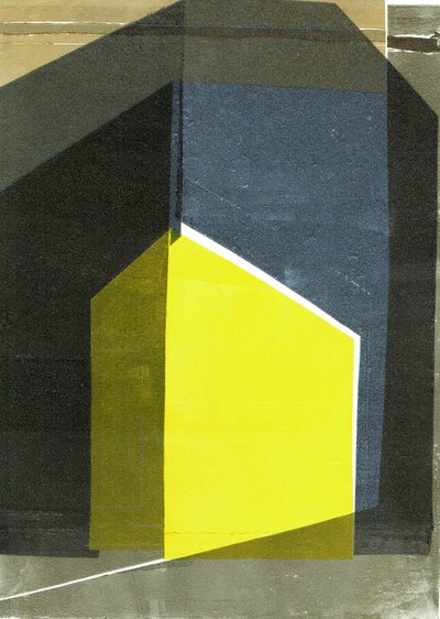 斜 V》，2020 年，纸上单版画 作者 史蒂芬·道