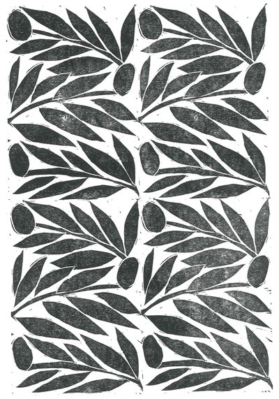 橄榄枝》，2015 年（纸上线描） 作者 史蒂芬·道