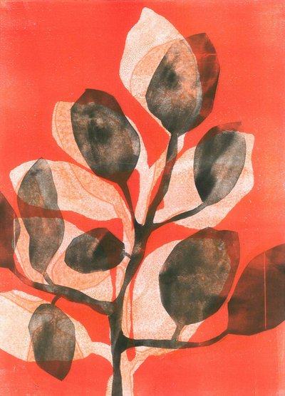 夏日花园 III》，2015 年（纸上单版画） 作者 史蒂芬·道