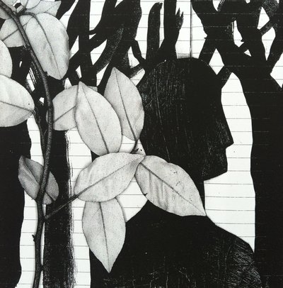 森林，2014 年（拼贴画） 作者 史蒂芬·道