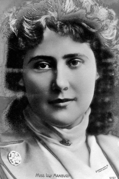莉莉·汉伯里（Lily Hanbury）1874-1908年，英国女演员，二十世纪初。 作者 立体公司