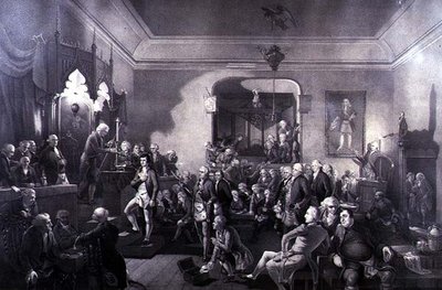 罗伯特-彭斯（1759-96）作为桂冠诗人在爱丁堡卡农盖特的小屋举行的就职典礼 作者 斯图尔特·沃森