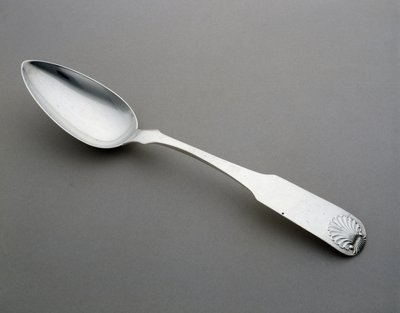 勺子，约1828-1831年（银制 作者 Stodder and Frobisher