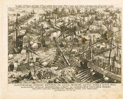 1571年10月7日的莱庞托之战，约1578年 作者 斯特拉达努斯