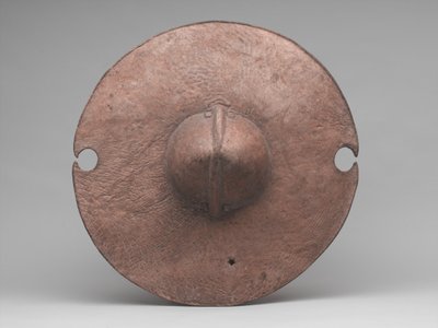 Daraga or shield, c.1885 (hippopotamus hide) 作者 苏丹学校