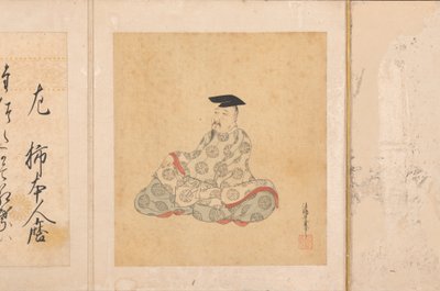 三十六位诗仙的肖像和诗歌，1674-92。 作者 住吉国庆