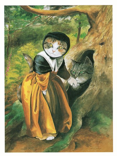 拉斐尔前派猫》插图（1999 年出版） 作者 苏珊·赫伯特