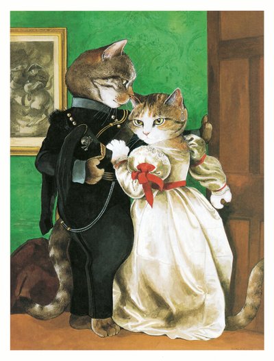 拉斐尔前派猫》插图（1999 年出版） 作者 苏珊·赫伯特