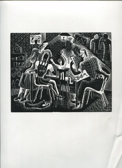巴士人的假期》（木版画） 作者 苏珊娜·库珀