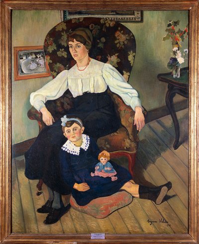 法国，里昂，苏珊娜·瓦拉东 (Suzanne Valadon) 的侄女肖像画 作者 Suzanne Valadon