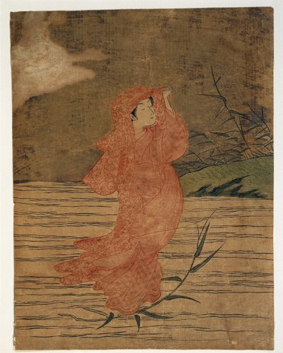 女人画的特写 作者 铃木春信