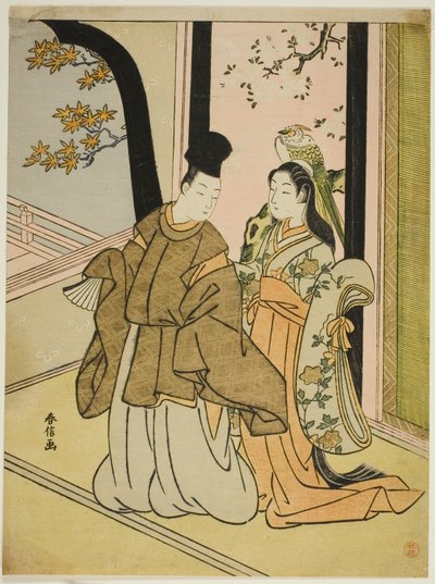 阁臣与夫人 作者 铃木春信
