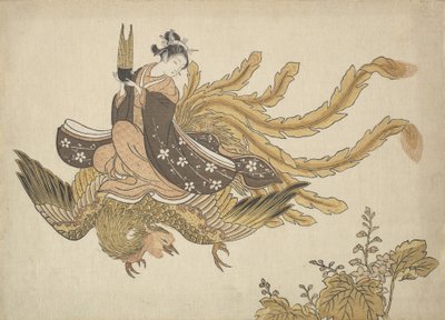 伪装的不朽者，约1766年，约1766年。 作者 铃木春信
