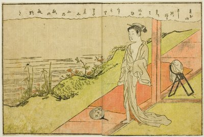 双页插图，选自 "春锦图画书（Ehon haru no nishiki）"第 1 卷 作者 铃木春信