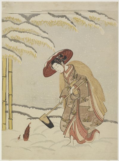 1765年后，孟宗，二十四个孝道典范之一 作者 铃木春信