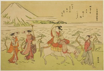 模仿有原之梨平的东游记 作者 铃木春信
