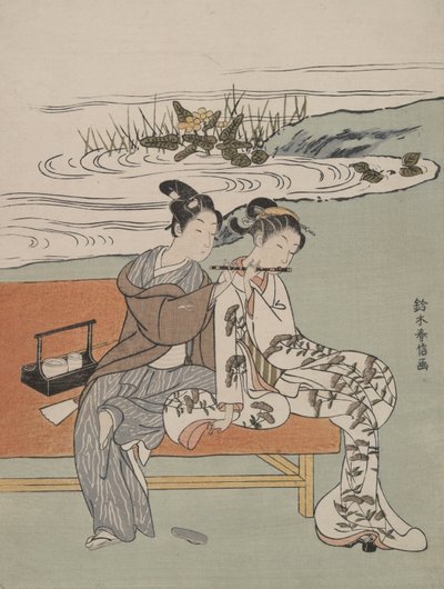 模仿唐玄宗和杨贵妃 作者 铃木春信