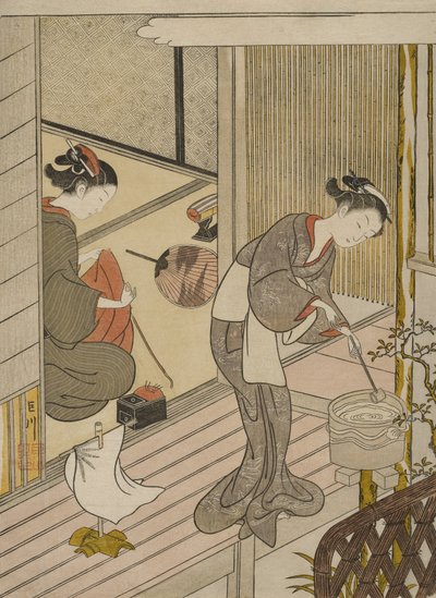 返回毛巾架帆 作者 铃木春信