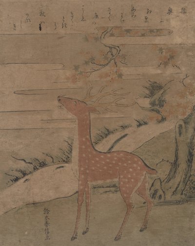 The Cry of the Stag, ca.1760., ca.1760. 作者 铃木春信