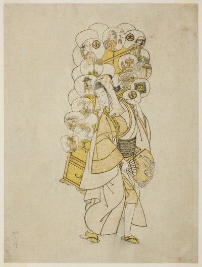 风扇小贩 作者 铃木春信