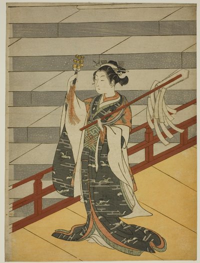 神乐舞者 作者 铃木春信